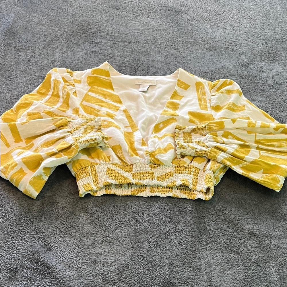 House of Harlow low front long sleeved crop new
